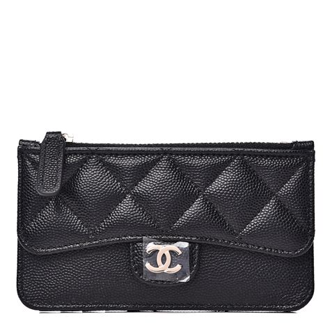 chanel zip card holder review|Chanel flap card holder price.